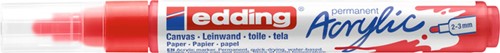 Acrylmarker edding e-5100 medium verkeersrood-2