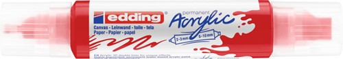 Acrylmarker edding e-5400 3D double liner verkeersrood-2
