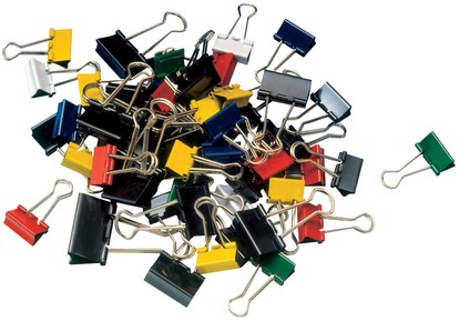 Papierklem MAUL 215 foldback 19mm capaciteit 7mm assorti 12 stuks-5
