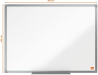 Whiteboard Nobo Essence 45x60cm staal-4
