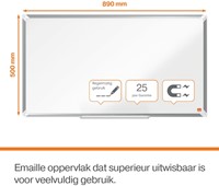 Whiteboard Nobo Premium Plus 50x89cm emaille-2