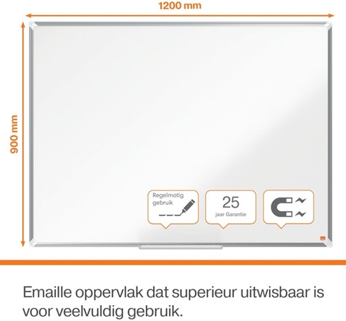 Whiteboard Nobo Premium Plus 90x120cm emaille-2