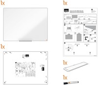 Whiteboard Nobo Impression Pro 90x120cm staal-3