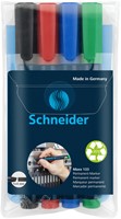 Viltstift Schneider Maxx 133 schuin 1-4mm assorti 4 stuks