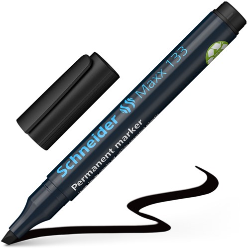 Viltstift Schneider Maxx 133 schuin 1-4mm zwart-3