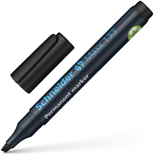 Permanent marker Schneider Maxx 133 schuin 1-4mm zwart-4
