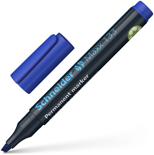 Permanent marker Schneider Maxx 133 schuin 1-4mm blauw-3
