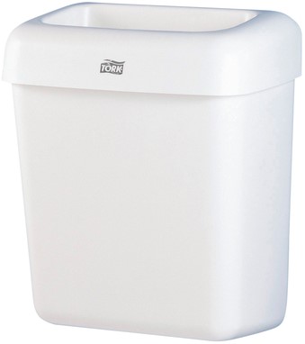 Afvalbak Tork B2 open inworp 20 liter wit 226100