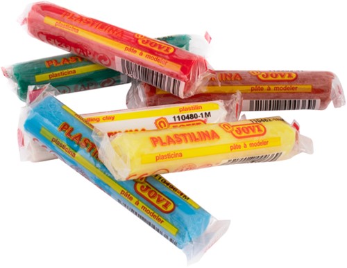 Boetseerklei Jovi plastalina 15gr standaard kleuren assorti etui à 6 stuks-2