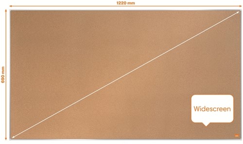 Prikbord Nobo Impression Pro widescreen 69x122cm kurk-4
