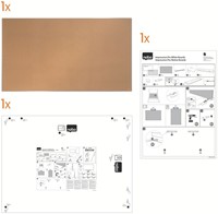 Prikbord Nobo Impression Pro widescreen 50x89cm kurk-4