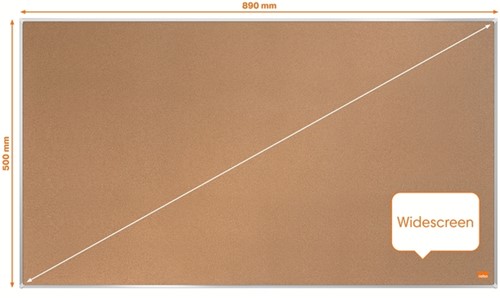 Prikbord Nobo Impression Pro widescreen 50x89cm kurk-3