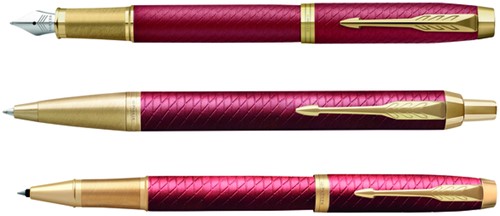 Rollerpen Parker IM Premium deep red GT fijn-1