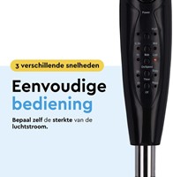 Statiefventilator BRASQ met remote Ø 40cm zwart-4