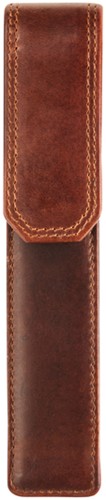 Pennenetui Maverick The Original 1-delig leer bruin
