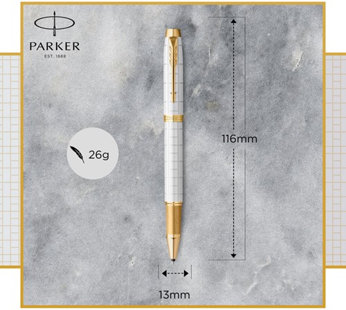 Rollerpen Parker IM Premium pearl GT fijn-5