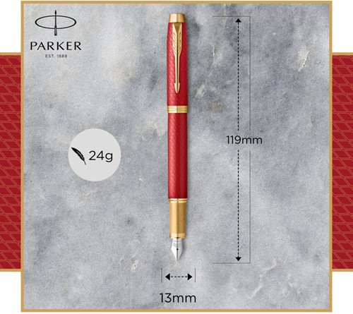 Vulpen Parker IM Premium deep red GT fijn-4