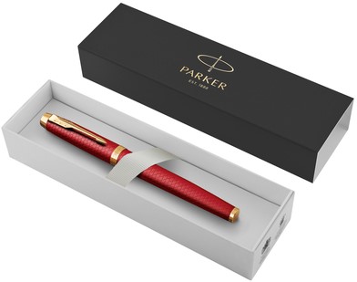 Rollerpen Parker IM Premium deep red GT fijn-4