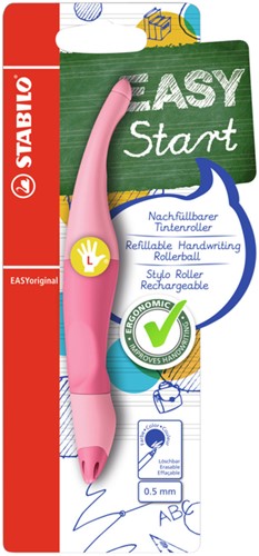 Rollerpen STABILO Easyoriginal  links pastel medium roze blister