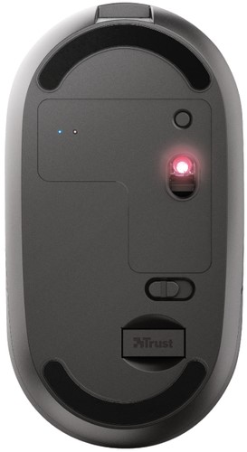 Muis Trust Puck Draadloos Oplaadbaar zwart-1