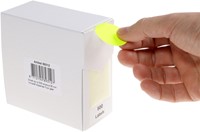 Etiket Rillprint 35mm op rol fluor geel 500 stuks-4