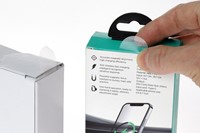 Etiket Rillprint 25mm 500st op rol transparant-3