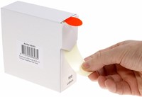 Etiket Rillprint 25mm op rol fluor rood 500 stuks-4
