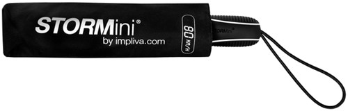 Paraplu STORMaxi®  opvouwbaar  Ø 90cm handmatige sluiting windproof zwart-2