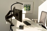 Bureaulamp Unilux Strata led tafelklem zwart-2