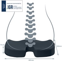 Stoelkussen Leitz Ergo Cosy grijs-5