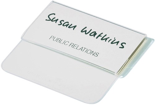 Badge Durable met insteektong  40x75mm 25 stuk