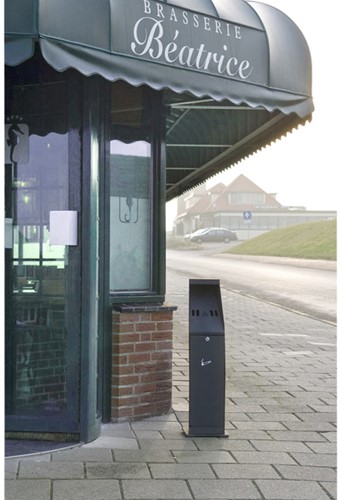 Asbak staand Vepa Bins zuil vrijstaand zwart 31043774-2