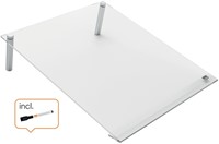 Notitiebord Nobo transparant acryl schuin A4-4