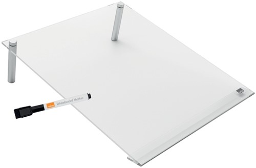 Notitiebord Nobo transparant acryl schuin A4-5