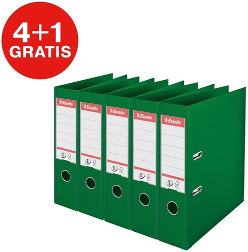 Ordner Esselte Vivida No.1 multipack 75mm A4 5 stuks groen-2