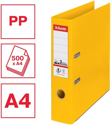 Ordner Esselte No 1 Power PP 75 mm geel 5 stuks-6