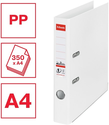 Ordner Esselte No 1 Power PP 50mm wit 5 stuks-4