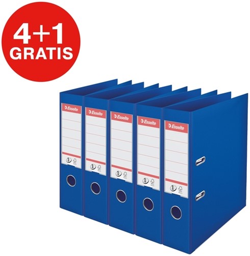 Ordner Esselte Vivida No.1 multipack 75mm A4 5 stuks blauw-6