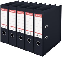 Ordner Esselte No.1 72mm PP 30% gerecycled folie Multipack zwart 5 stuks