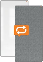 Draagbaar whiteboard en memobord Nobo Move & Meet 90x180cm-16