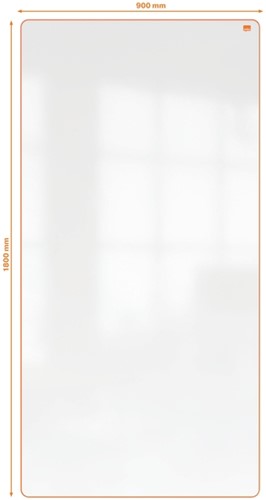 Whiteboard Nobo Move & Meet 90x180cm oranje-4