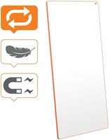 Whiteboard Nobo Move & Meet 90x180cm oranje-7