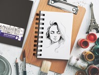 Schetsboek Oxford A6 80 vel 100 gram spiraal-3