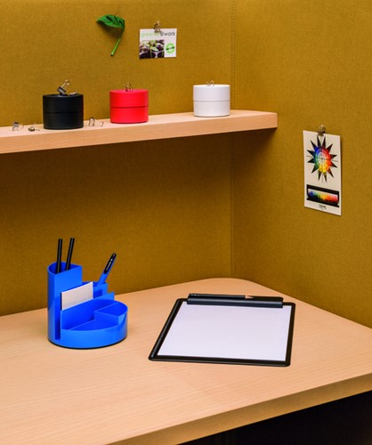 Papercliphouder MAULpro magnetisch recycled Ø73x60mm blauw-1