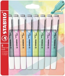 Markeerstift STABILO Swing cool 275/8 pastel assorti etui à 8 stuks