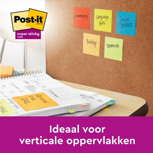 Memoblok Post-it 675-3 Super Sticky 101x101mm Oasis 3 stuks-2