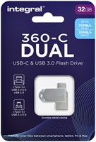 USB stick 3.0 Integral USB-360-C Dual USB-A 32GB-3