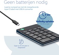 Toetsenbord R-Go Ergonomisch Numpad Break Wireless-4