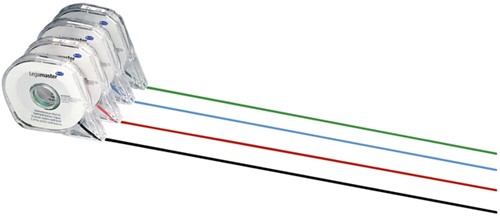 Planbord verdeeltape Legamaster 3,0mmx8m zwart-2