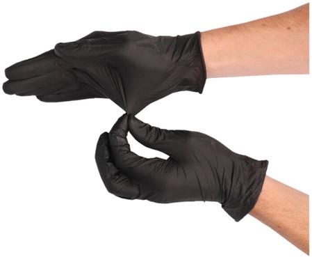 Handschoen CMT S soft nitril zwart 100 stuks-3